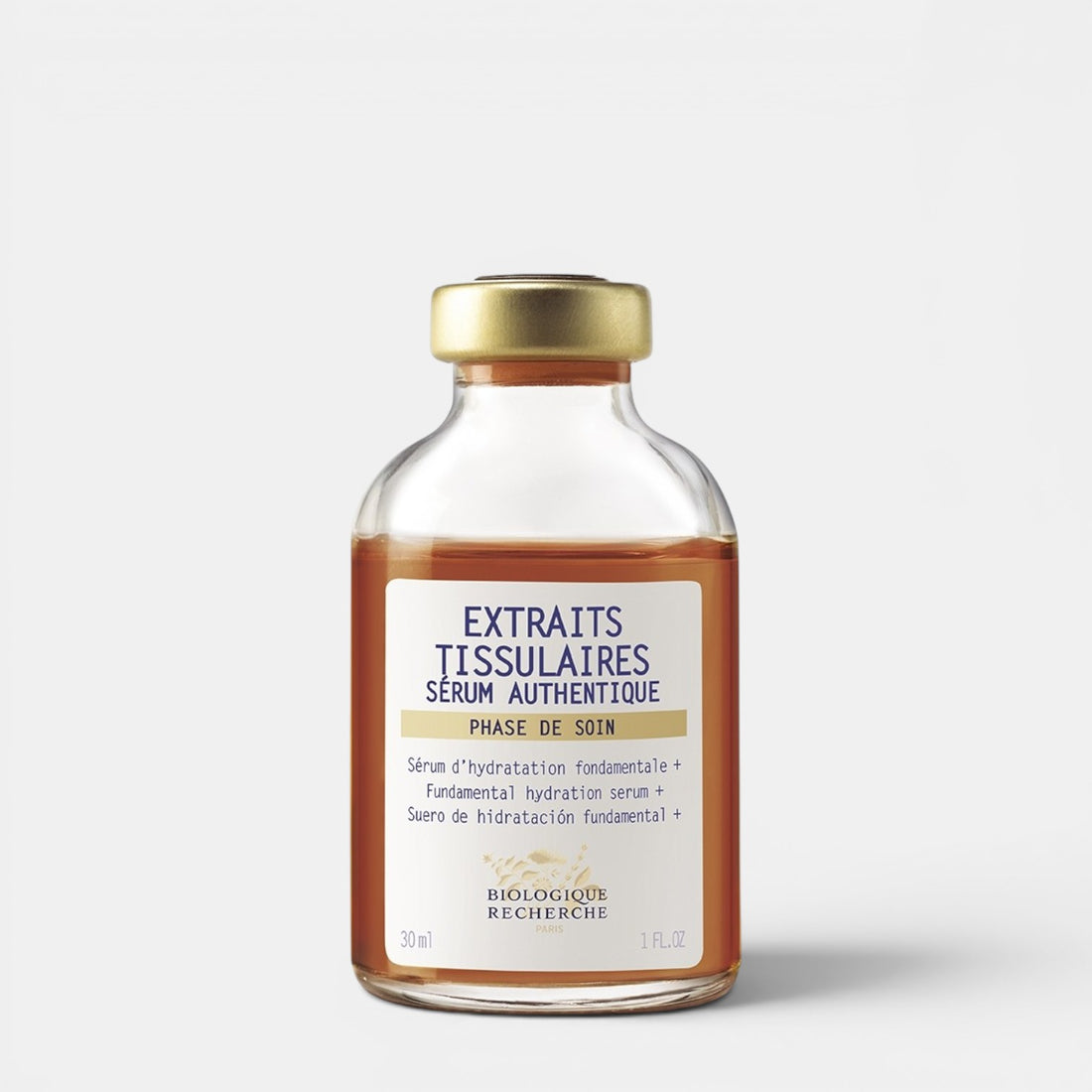 Shop Rescue Spa Biologique Recherche Serum Extraits Tissulaires in a 30ml glass bottle for deep skin hydration.