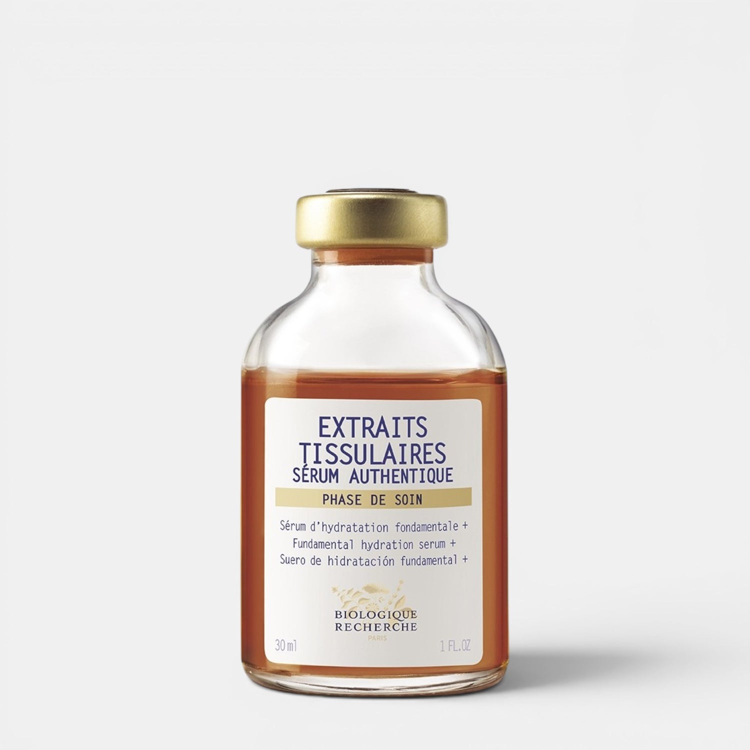 Shop Rescue Spa Biologique Recherche Serum Extraits Tissulaires in a 30ml glass bottle for deep skin hydration.