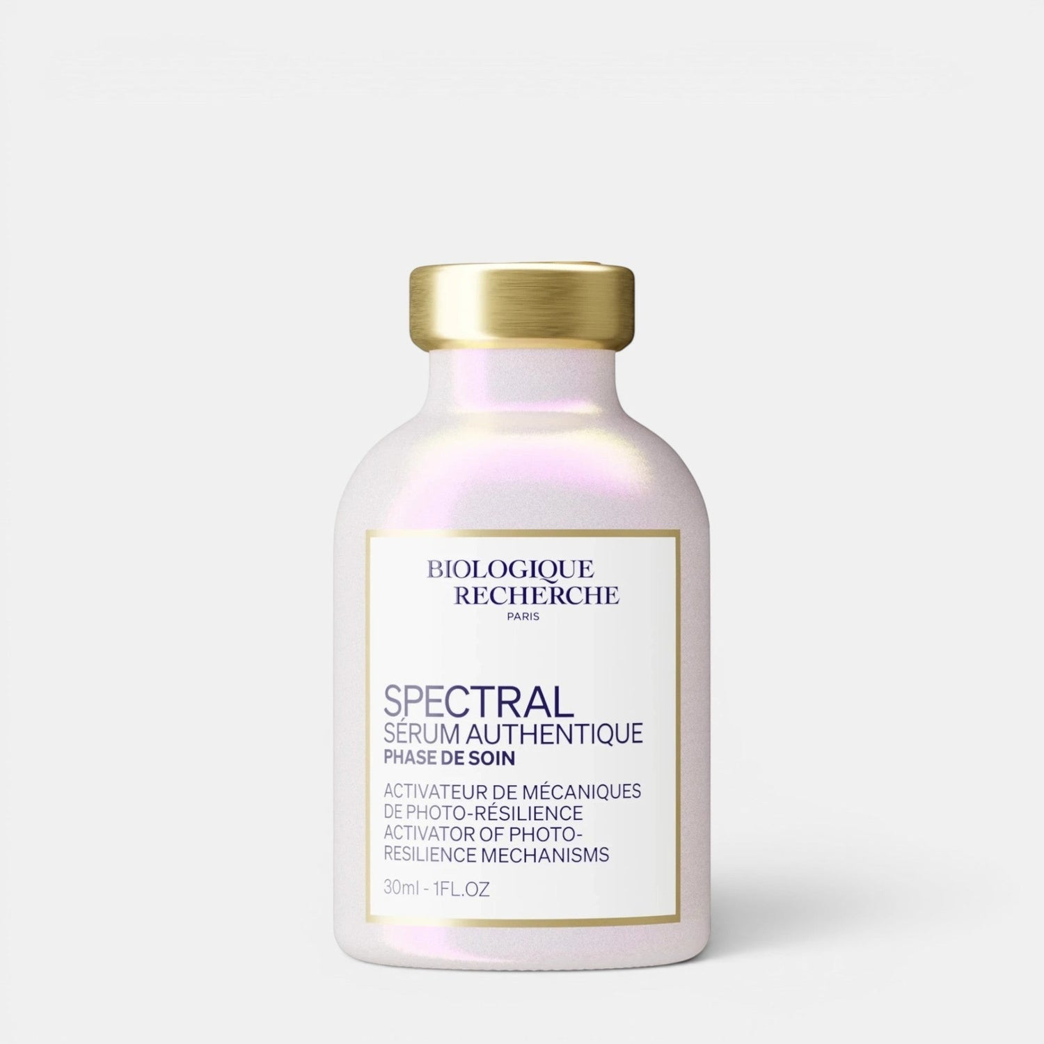 Shop Rescue Spa Biologique Recherche Serum Spectral in a pearlescent white bottle with a gold cap.