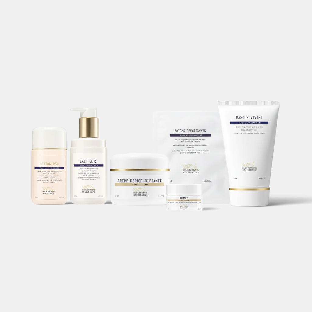 Shop Rescue Spa BR Skin Balancing Essentials Bundle featuring Biologique Recherche skincare products in white packaging