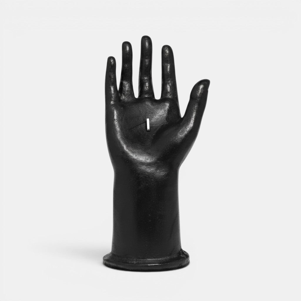 Shop Rescue Spa black wax ex-voto hand candle, replica of ancient Syrian offering, 1850s archaeological find.
