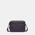 Shop Rescue Spa MZ Wallace black quilted nylon camera crossbody bag with leather trim and adjustable strap.