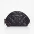 Shop Rescue Spa black quilted Momo pouch with signature red leather edging and matte black hardware