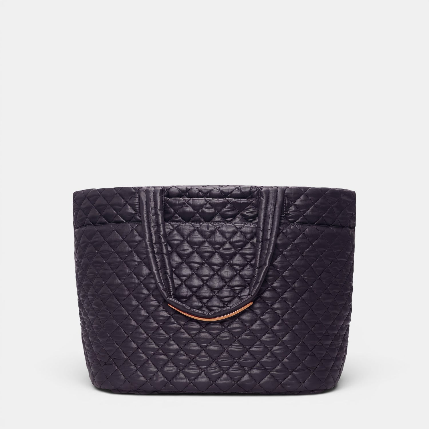 Shop Rescue Spa black quilted Bedford nylon Large Metro Tote Deluxe II with Italian leather trim and padded handles.