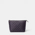 Shop Rescue Spa MZ Wallace black quilted Zoey large zip pouch for travel and makeup organization.