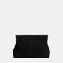 Shop Rescue Spa black calf suede Clay Clutch with a minimalist design and top closure