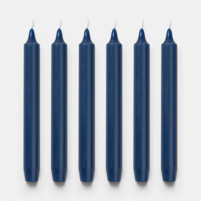 Shop Rescue Spa Black Madeleine Taper Candles, 8" tall, dripless and smokeless wax