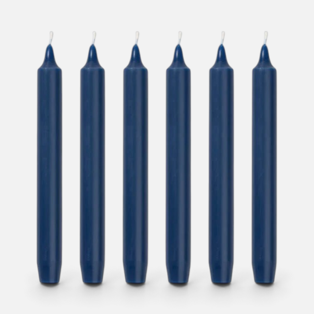 Shop Rescue Spa Black Madeleine Taper Candles, 8" tall, dripless and smokeless wax