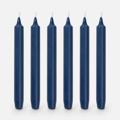Shop Rescue Spa Black Madeleine Taper Candles, 8" tall, dripless and smokeless wax