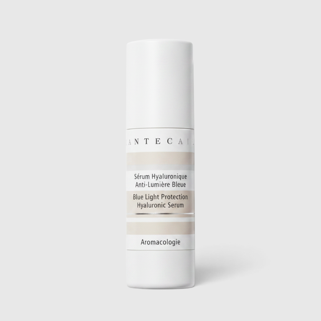 Shop Rescue Spa Blue Light Protection Hyaluronic Serum in a white 30ml pump bottle for skin hydration and radiance.