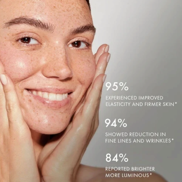 Shop Rescue Spa Celestial Black Diamond Brightening Essence applied to a woman&
