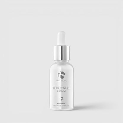 Shop Rescue Spa iS Clinical Brightening Serum in a clear glass dropper bottle for uneven skin tone.