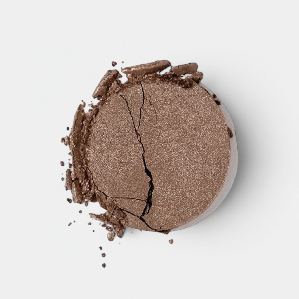 Shop Rescue Spa Mermaid Eye Matte eyeshadow in a rich brown shade with a velvety finish and cracked texture.