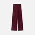 Shop Rescue Spa burgundy cable knit cashmere pants with an elastic waist in a regular fit
