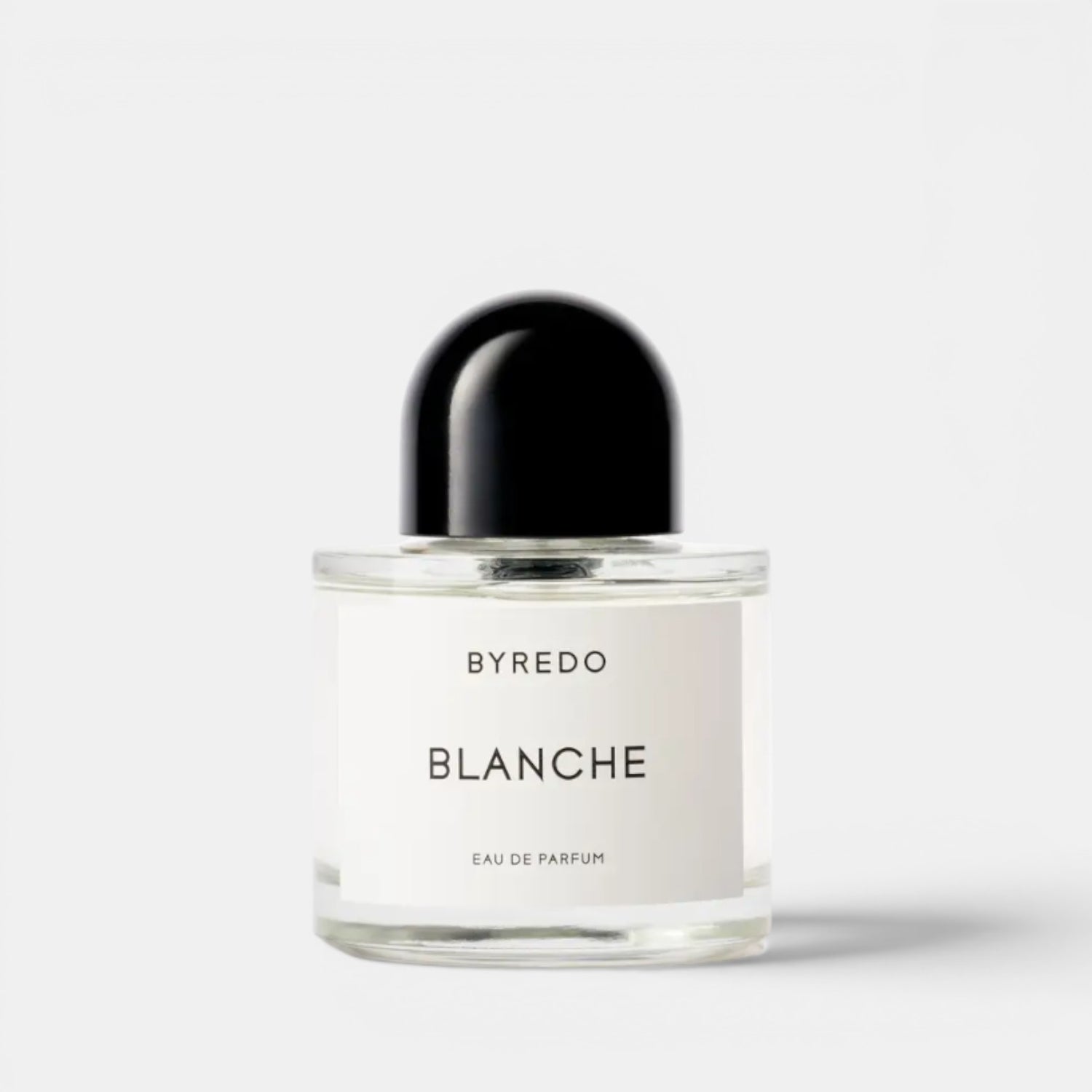 Shop Rescue Spa BYREDO Blanche Eau de Parfum, a clean and pure fragrance with aldehyde, pink pepper, white rose, neroli, peony, violet, blonde woods, musk, and sandalwood.