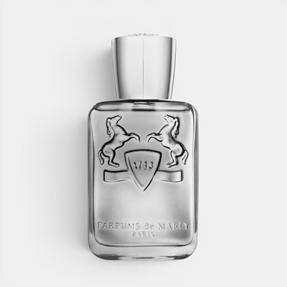 Shop Rescue Spa Castley Eau De Parfum in a clear glass bottle with a silver cap and embossed horse crest logo.