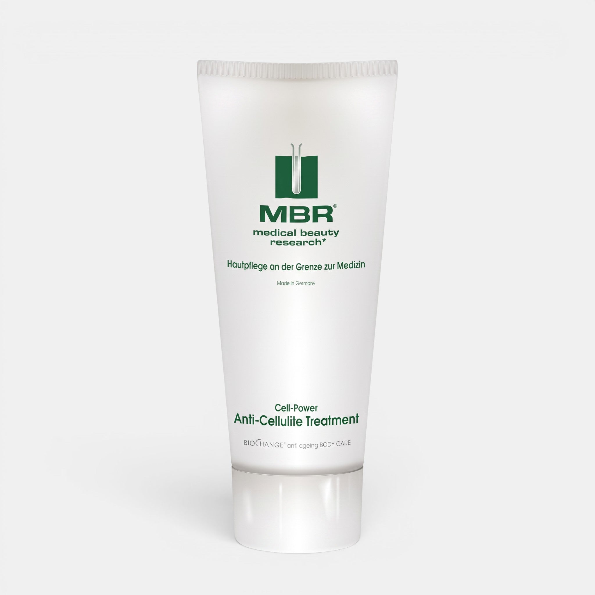 Shop Rescue Spa MBR Cell Power Anti-Cellulite Treatment cream in a 200ml white squeeze tube for firming skin.