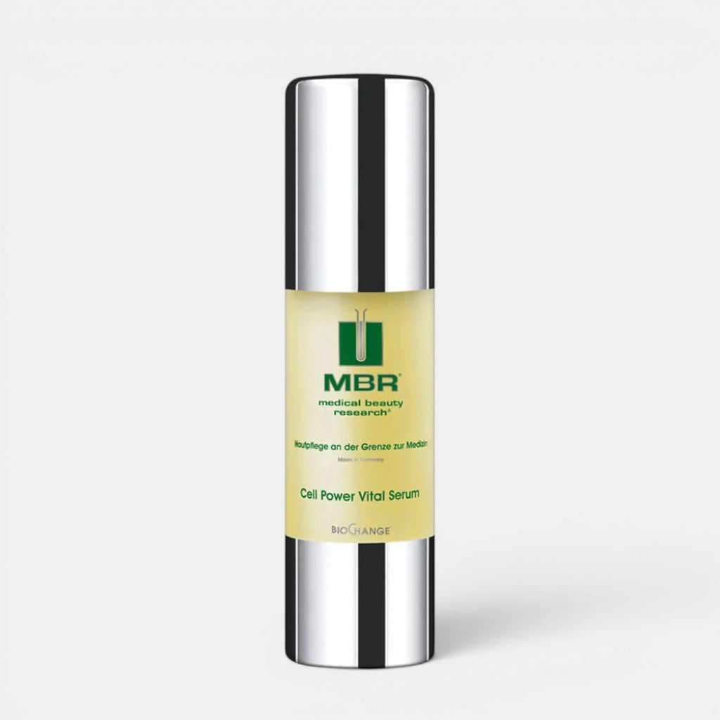 Shop Rescue Spa MBR Cell Power Vital Serum in a 30ml pump bottle for skin rejuvenation and anti-aging treatment.