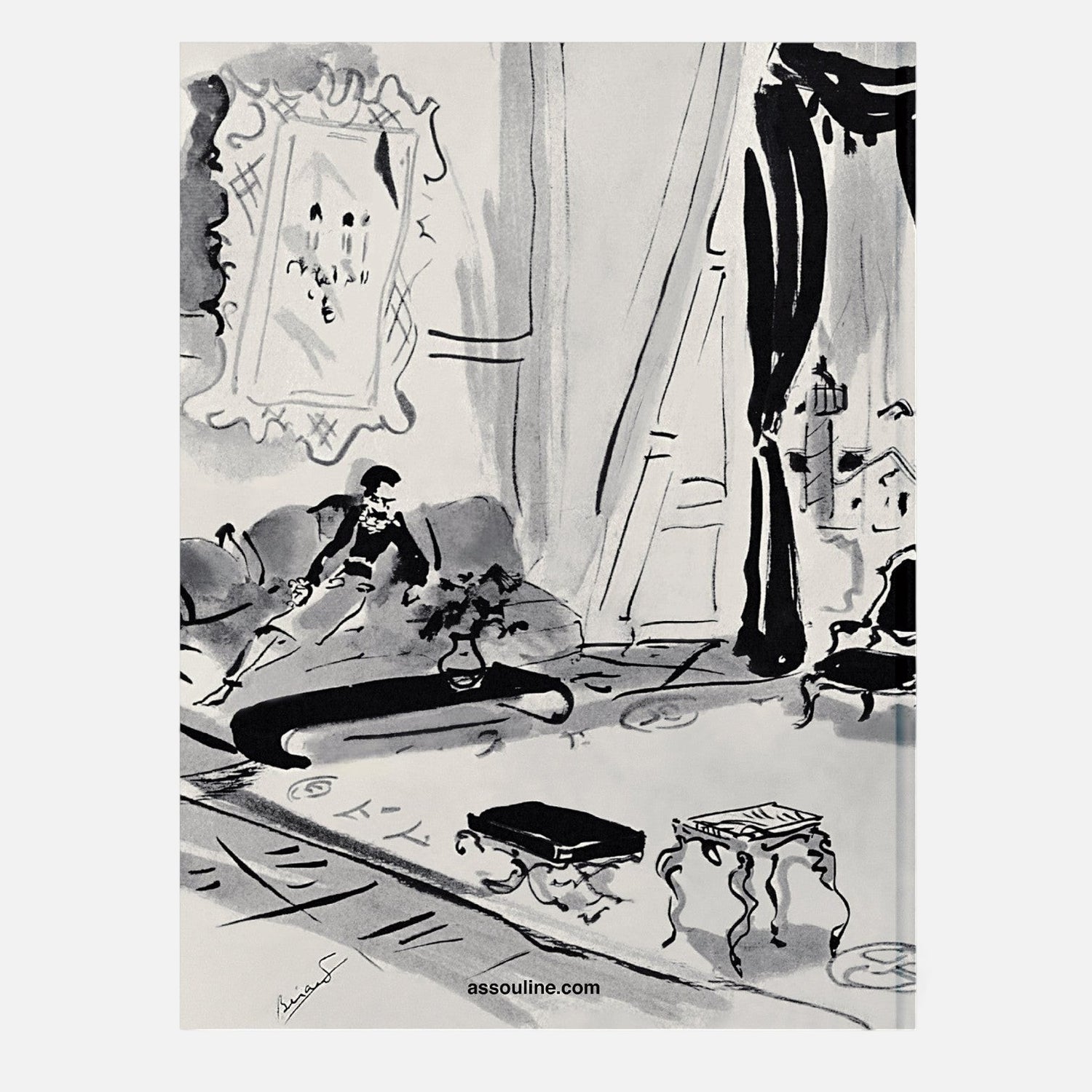 Shop Rescue Spa Chanel The Legend of an Icon hardcover book featuring a black and white fashion illustration cover