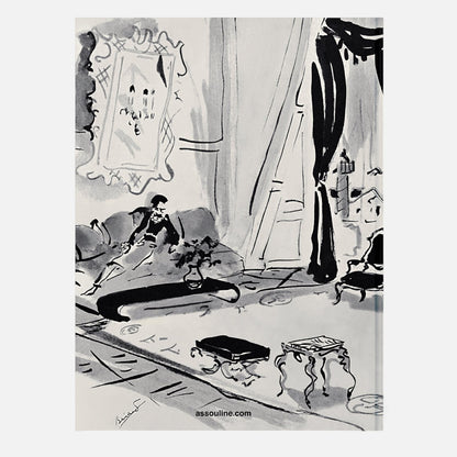 Shop Rescue Spa Chanel The Legend of an Icon hardcover book featuring a black and white fashion illustration cover
