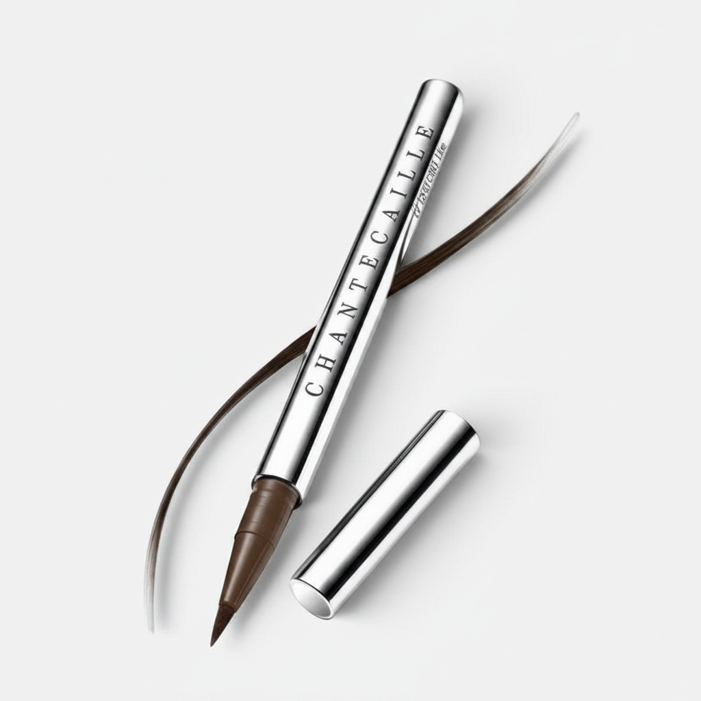 Shop Rescue Spa Chantecaille Le Stylo Ultra Slim liquid eyeliner pen in brown with a precise calligraphy-style tip.