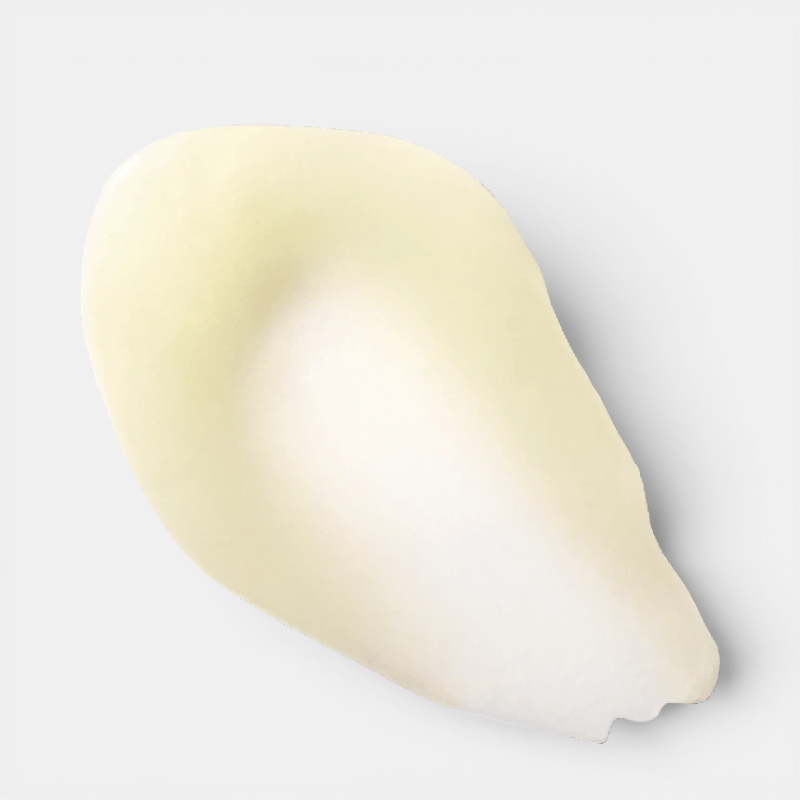 Shop Rescue Spa The Cleansing Balm smooth pale yellow solid balm texture swatch on a clean white background