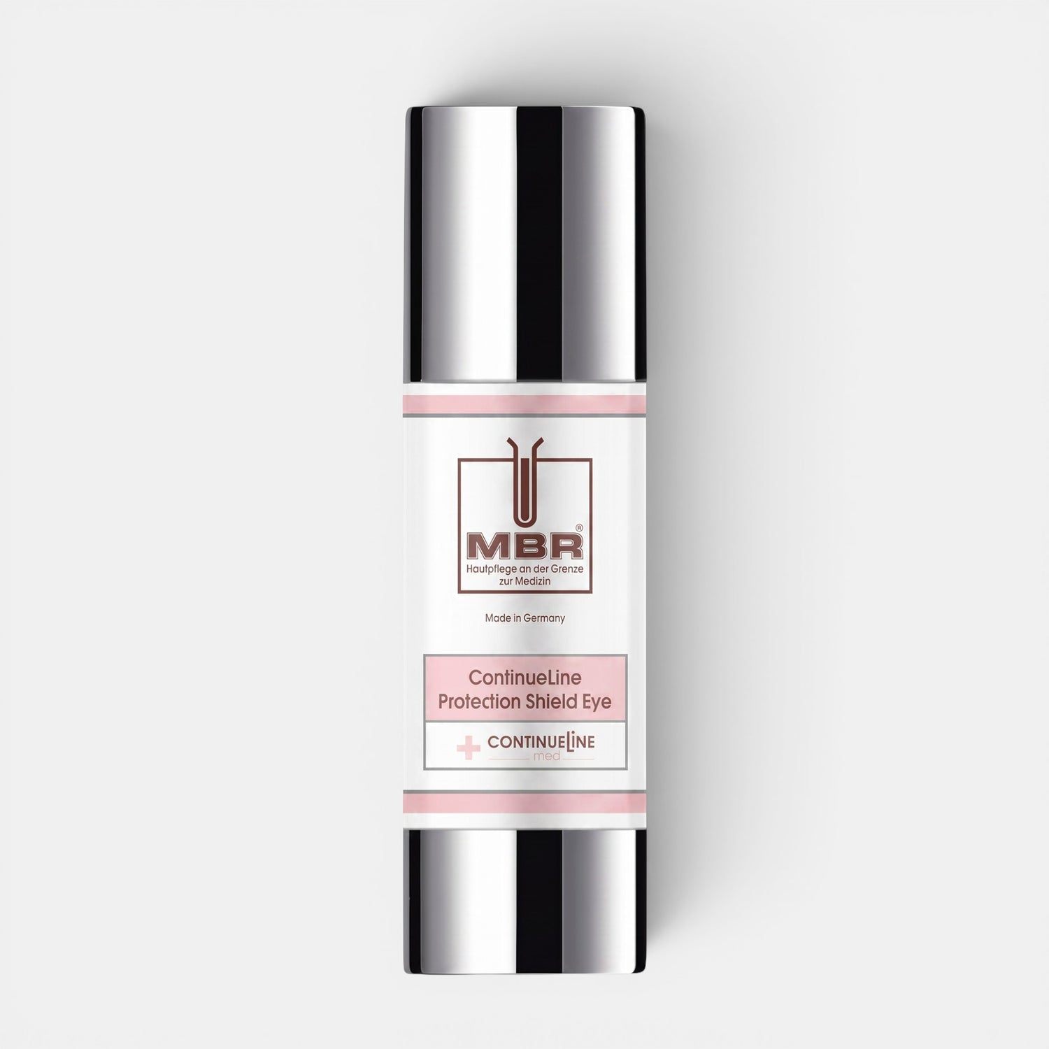 Shop Rescue Spa ContinueLine Protection Shield Eye cream in a white and silver pump bottle for anti-aging care.