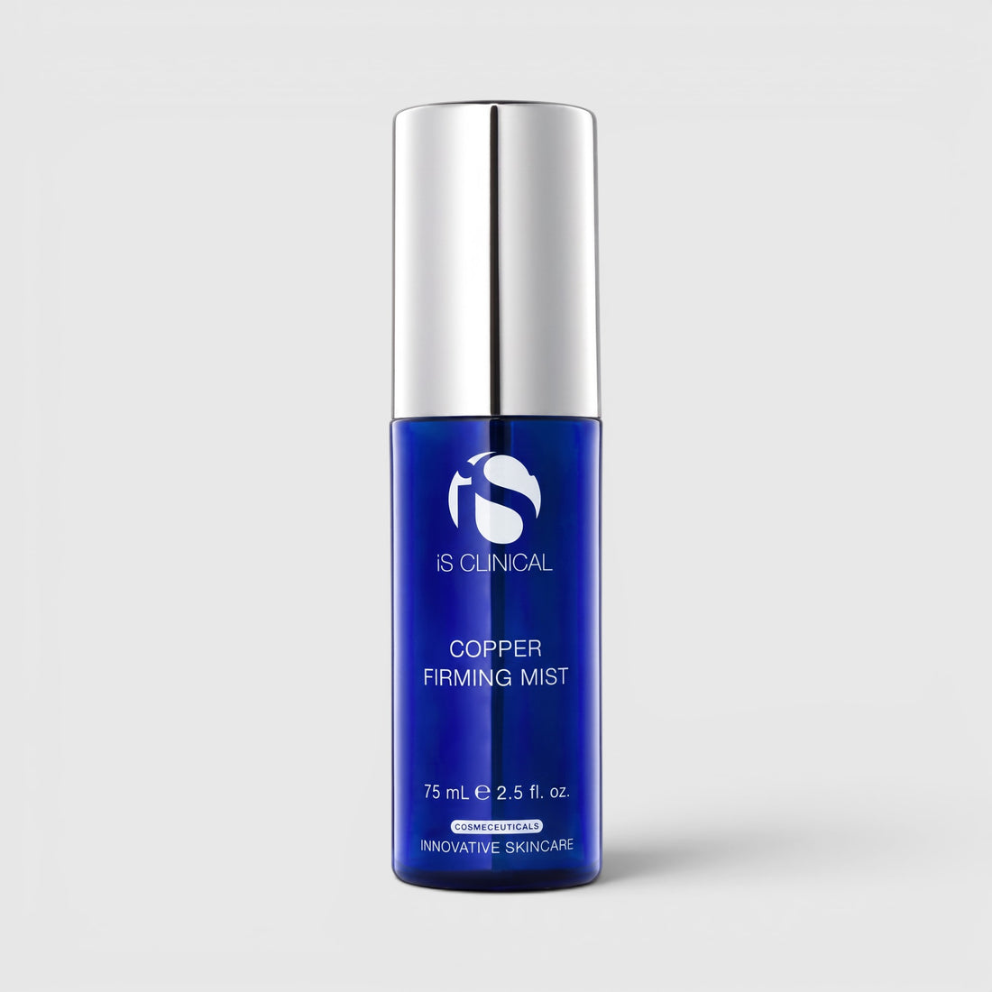 Shop Rescue Spa iS Clinical Copper Firming Mist in a blue 75ml spray bottle for hydrating and firming skin.