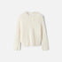 Shop Rescue Spa cream alpaca blend crewneck sweater with a relaxed fit and plain knit texture.