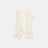 Shop Rescue Spa brushed knit gloves in soft cream 100% cashmere with a long cuff design.