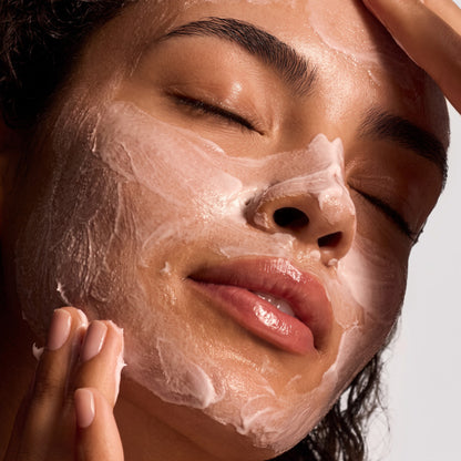 Shop Rescue Spa Cream Cleanser applied to a woman&