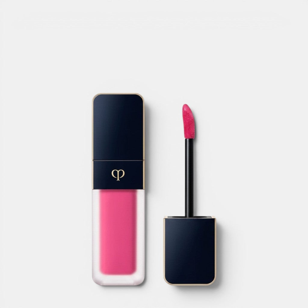 Shop Rescue Spa Cream Rouge Matte liquid lipstick in a vibrant pink shade with a matte finish and a unique applicator.