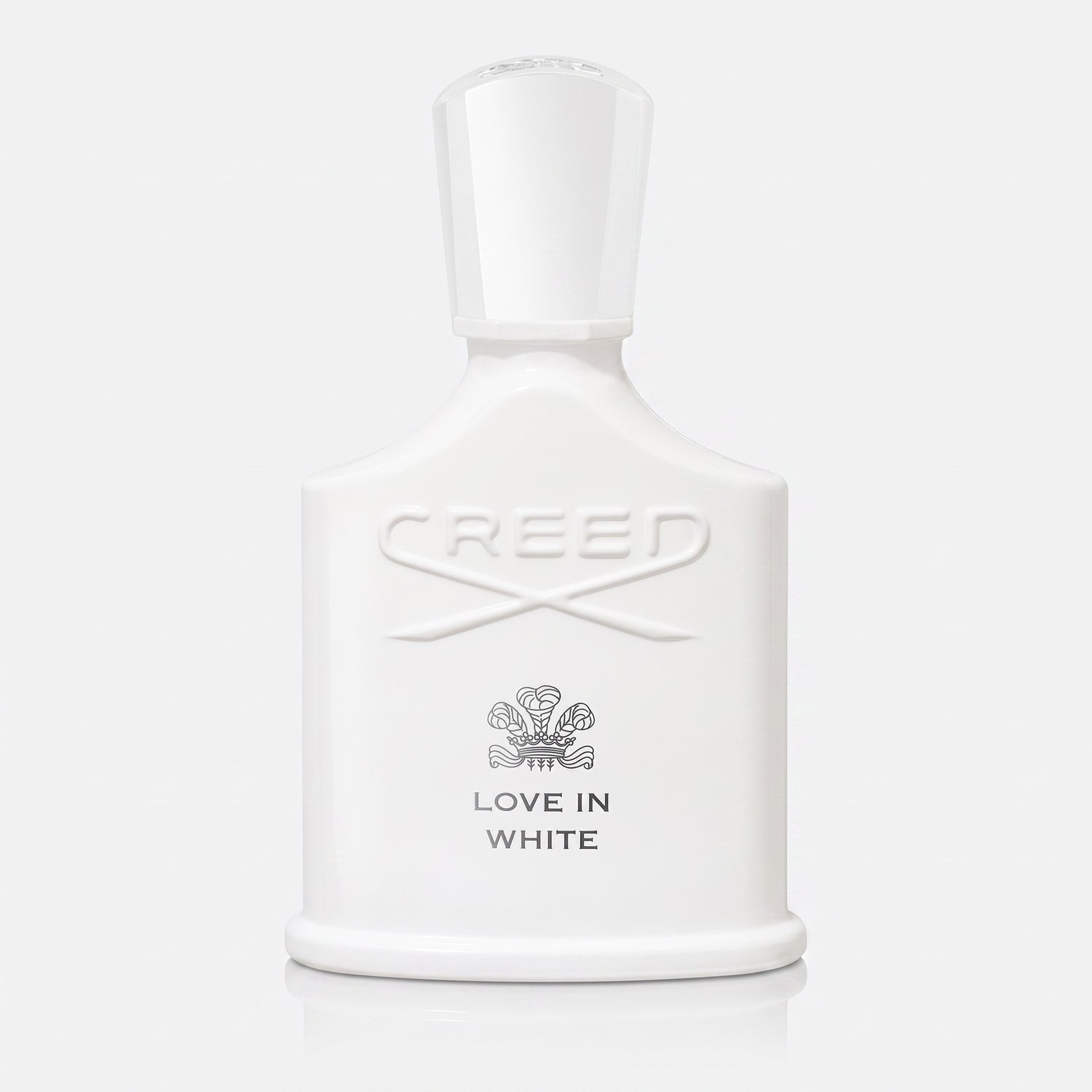 Shop Rescue Spa Creed Love In White floral fragrance in a signature white glass bottle with a matching cap