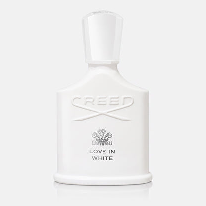 Shop Rescue Spa Creed Love In White floral fragrance in a signature white glass bottle with a matching cap