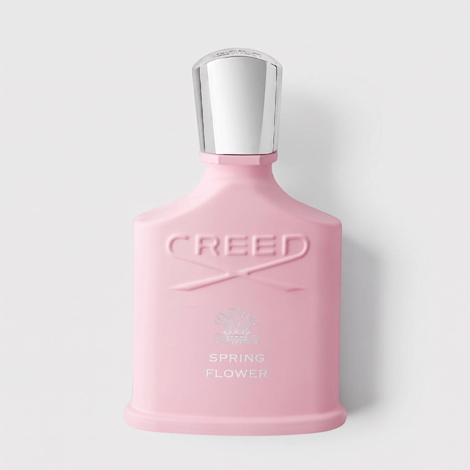 Shop Rescue Spa Creed Spring Flower 75ml pink perfume bottle with silver cap on a white background