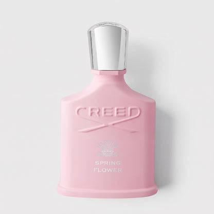 Shop Rescue Spa Creed Spring Flower 75ml pink perfume bottle with silver cap on a white background