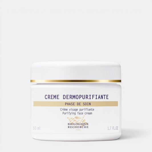 Shop Rescue Spa Biologique Recherche Creme Dermopurifiante purifying face cream in a white 1.7 oz jar