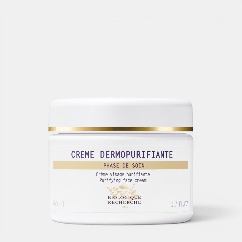 Shop Rescue Spa Biologique Recherche Creme Dermopurifiante purifying face cream in a white 1.7 oz jar