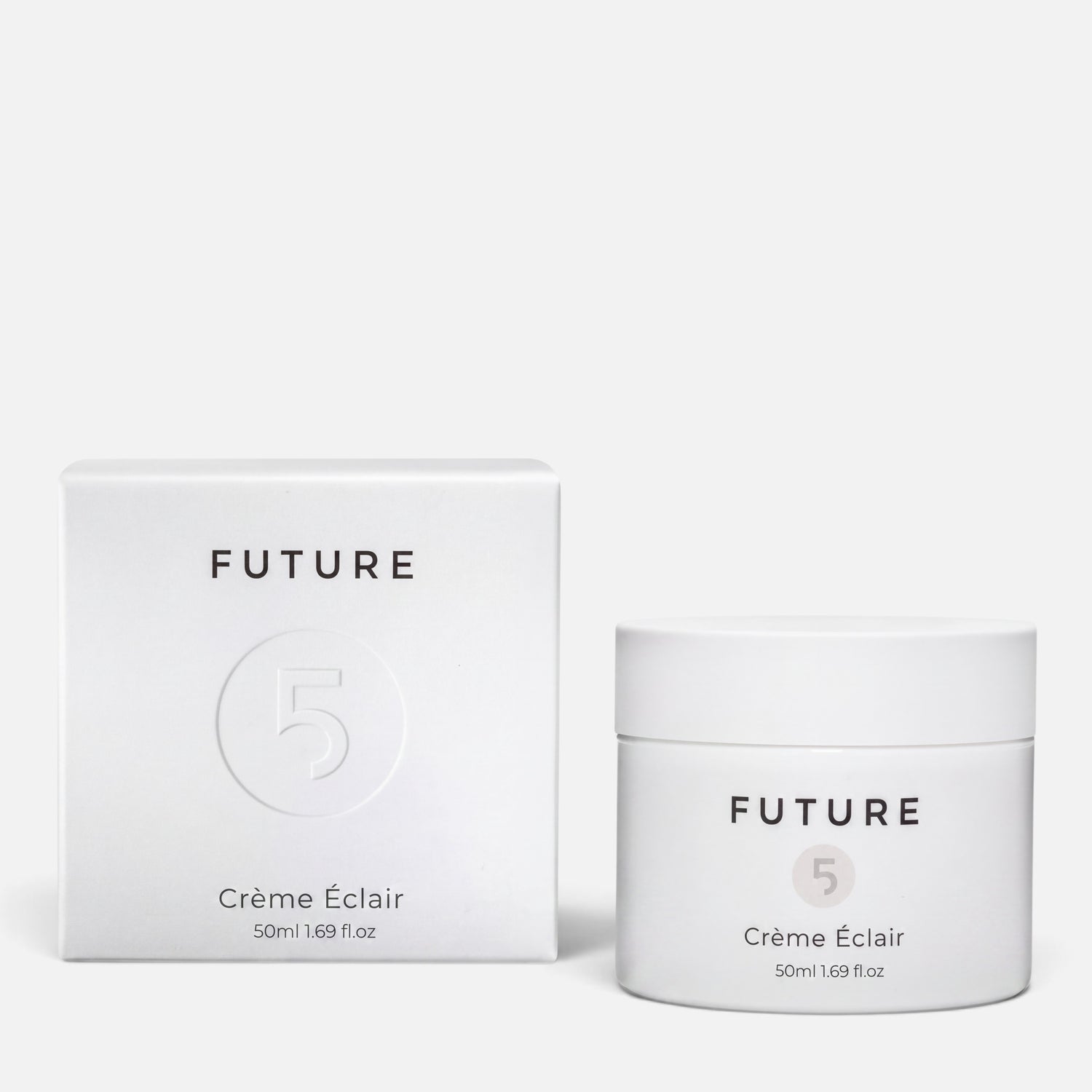 Shop Rescue Spa Creme Eclair 50ml moisturizer jar and matching white product box for hydrating and purifying skin