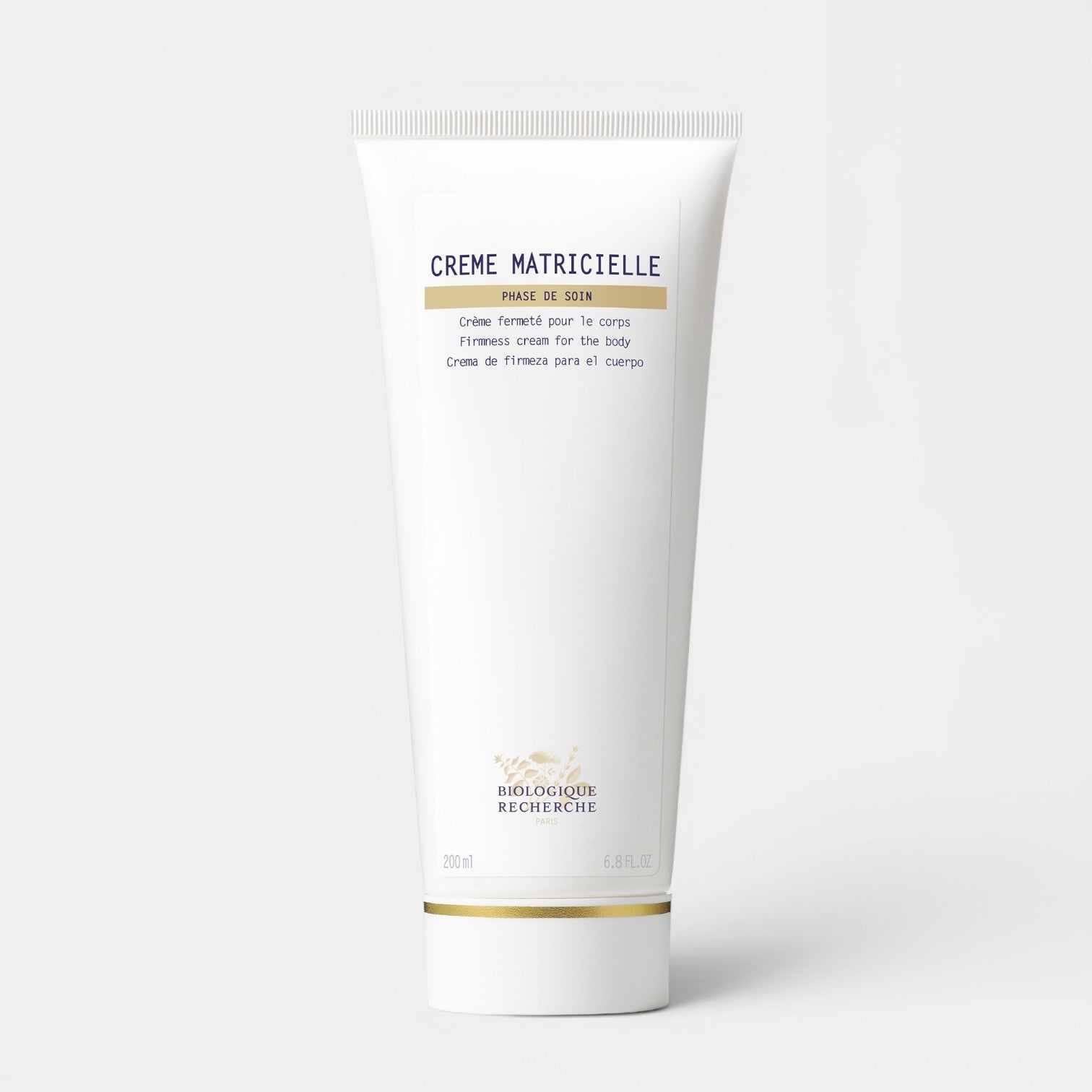 Shop Rescue Spa Biologique Recherche Creme Matricielle firming body cream in a white 6.8 oz squeeze tube.