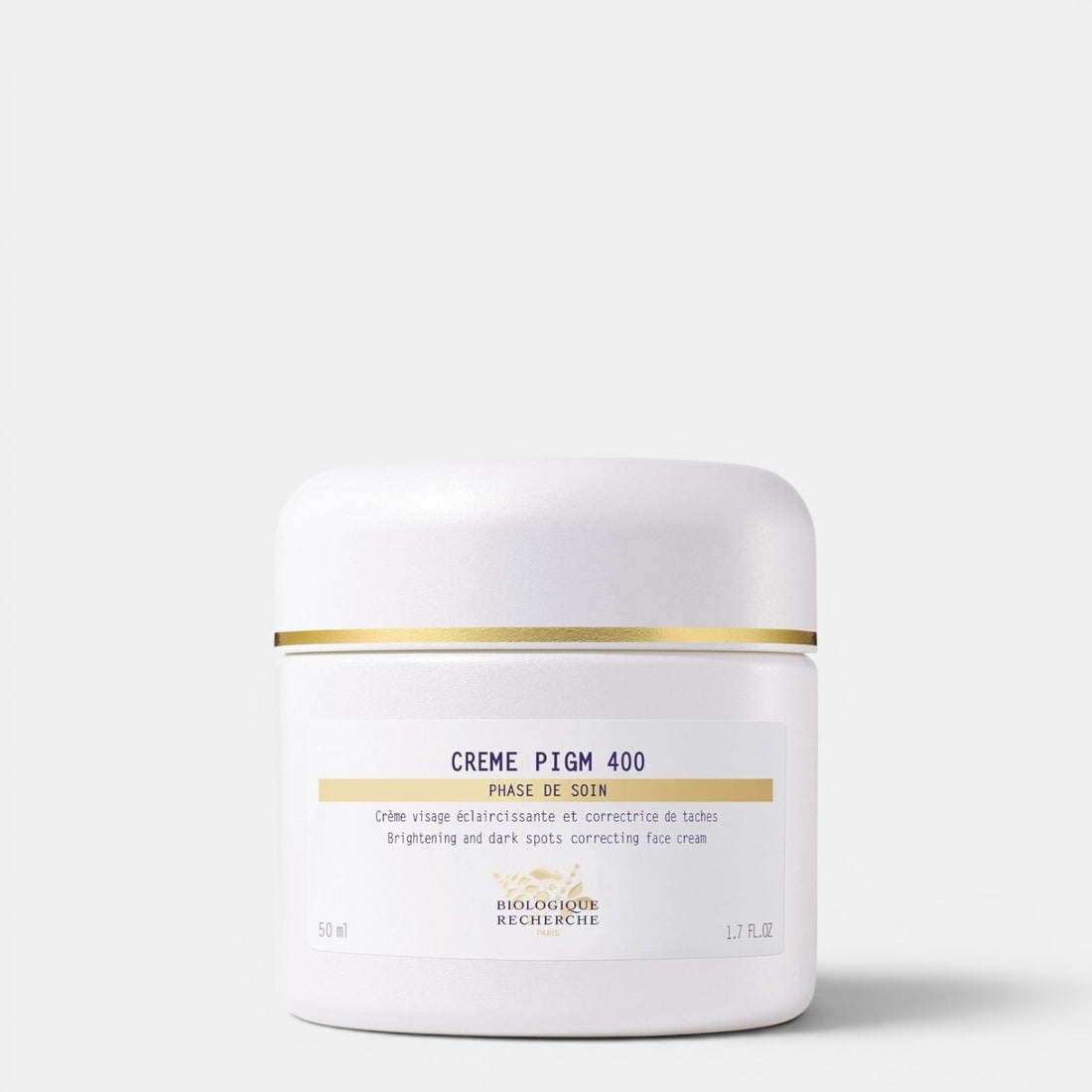 Shop Rescue Spa Biologique Recherche Creme PIGM 400 brightening face cream in a white 50ml jar.