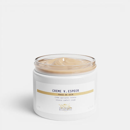 Shop Rescue Spa Creme V. Espoir anti-redness face cream in a 50ml white jar with rich lipid-based formula