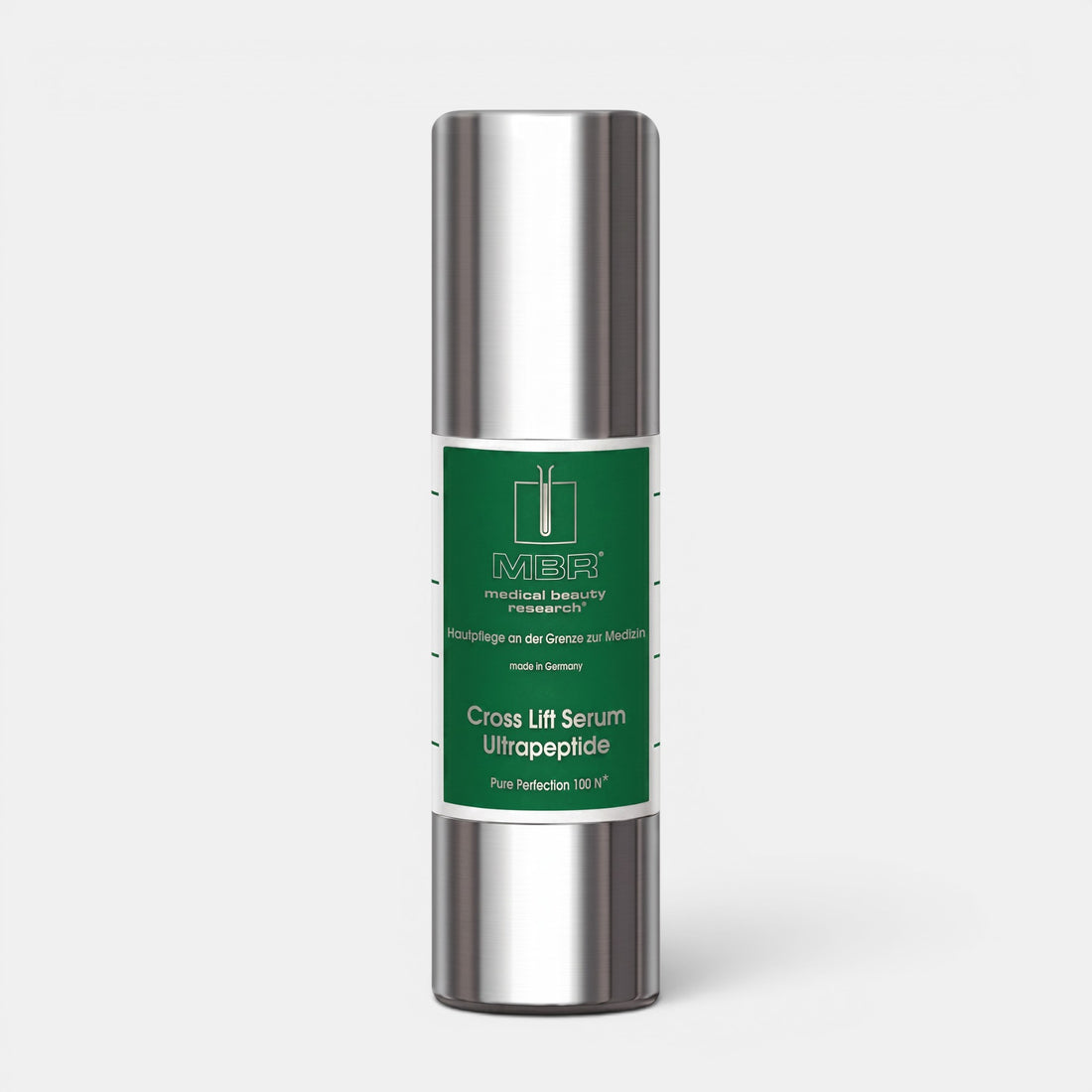 Shop Rescue Spa MBR Cross Lift Serum Ultrapeptide in a silver airless pump bottle with a green label