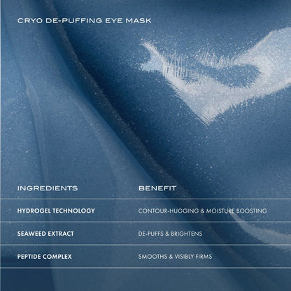 Shop Rescue Spa Cryo De-Puffing Eye Mask featuring hydrogel technology with seaweed extract and peptide complex