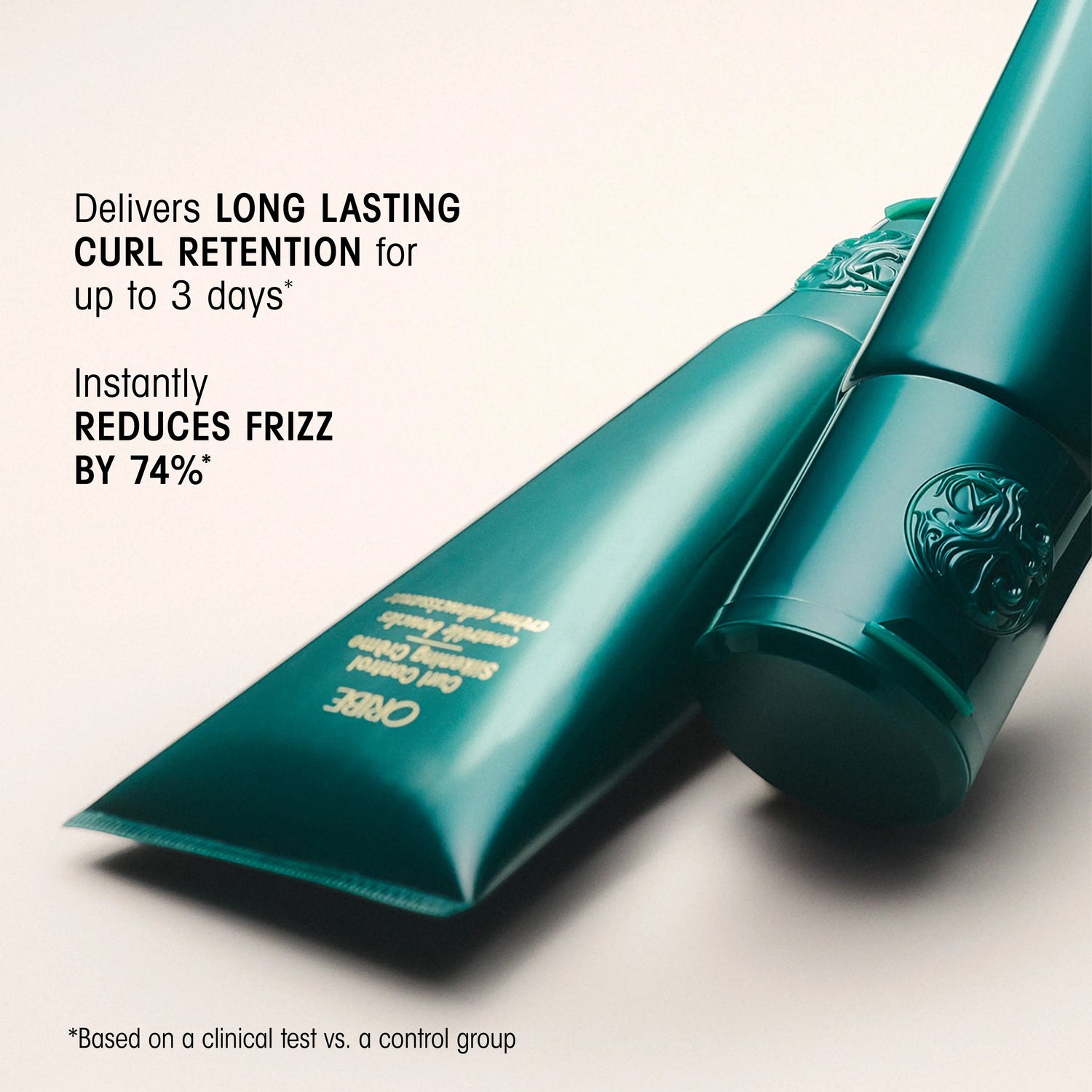 Shop Rescue Spa Curl Control Silkening Creme in teal packaging, reduces frizz and defines curls.