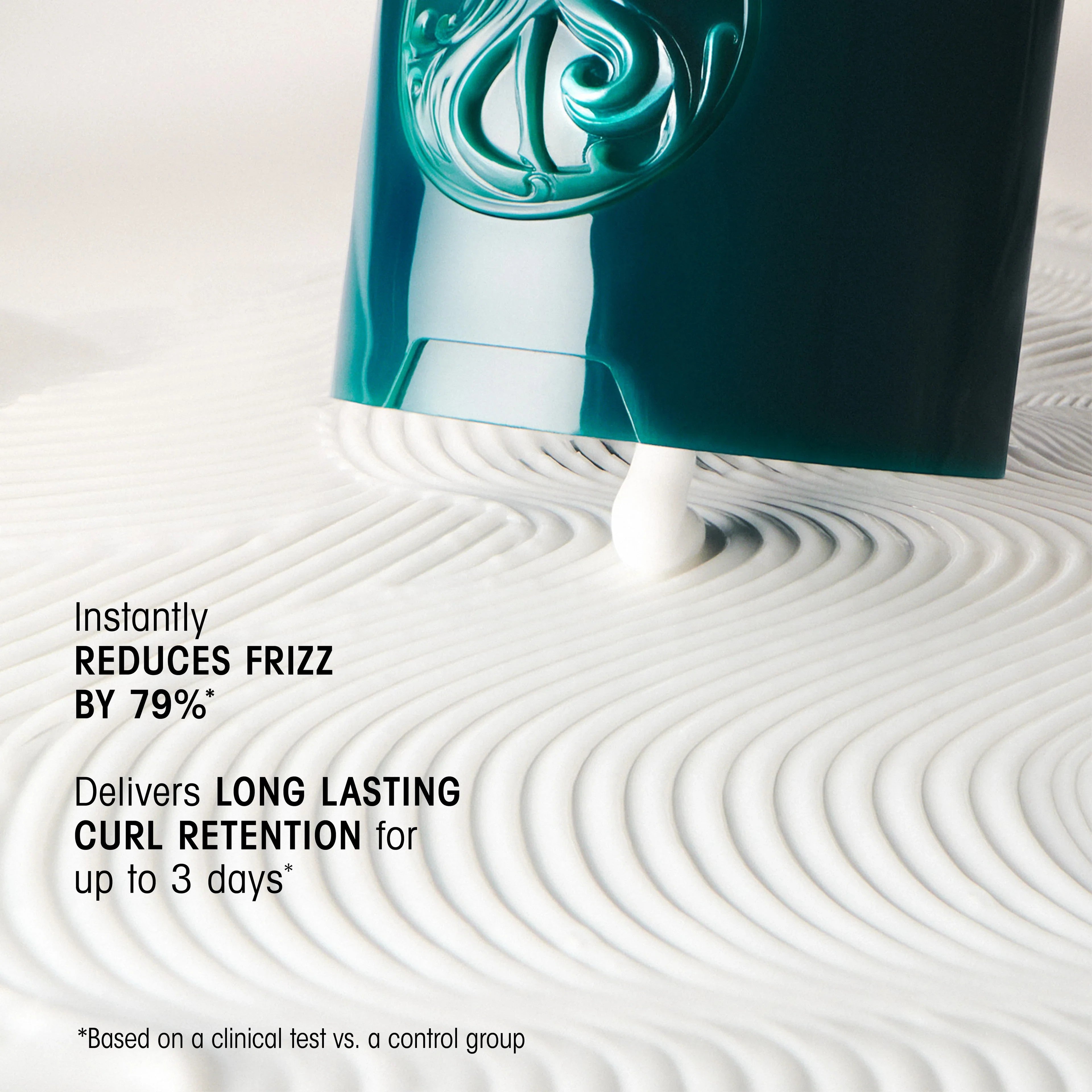 Shop Rescue Spa Styling Butter Curl Enhancing Cream in teal bottle, reduces frizz and defines curls.