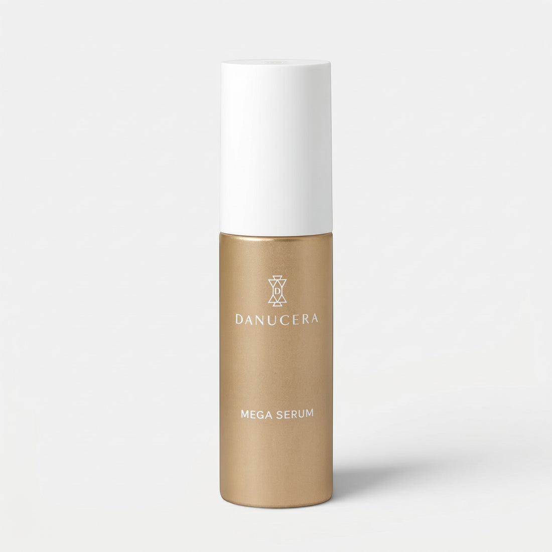 Shop Rescue Spa Danucera Mega Serum in a gold bottle with a white cap, a powerful anti-aging skincare treatment.