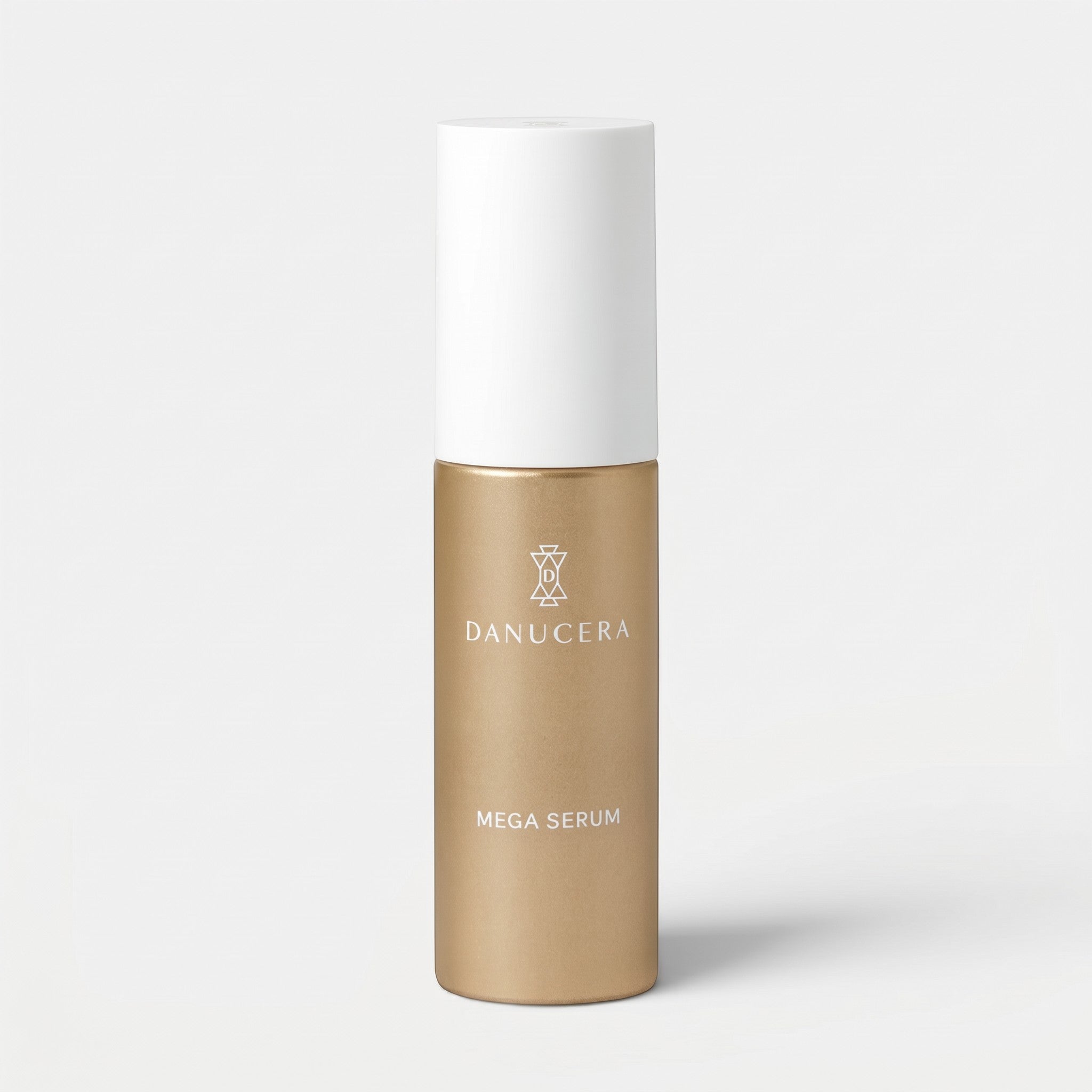 Shop Rescue Spa Danucera Mega Serum in a gold bottle with a white cap, a powerful anti-aging skincare treatment.