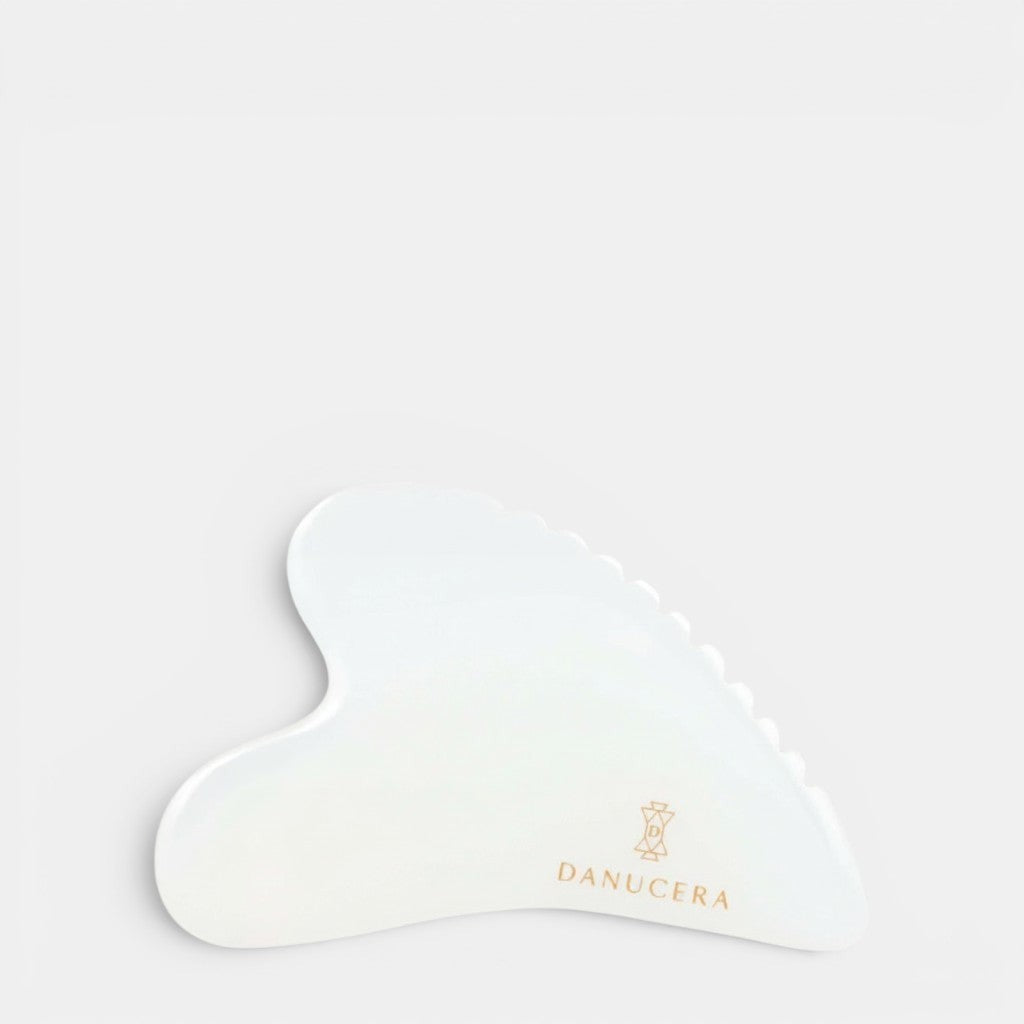 Shop Rescue Spa DANUCERA white jade sculpting stone for facial massage, lifting, and de-puffing skin.