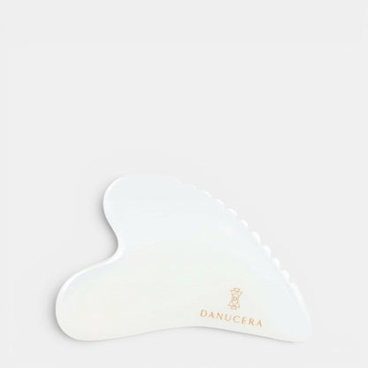 Shop Rescue Spa DANUCERA white jade sculpting stone for facial massage, lifting, and de-puffing skin.